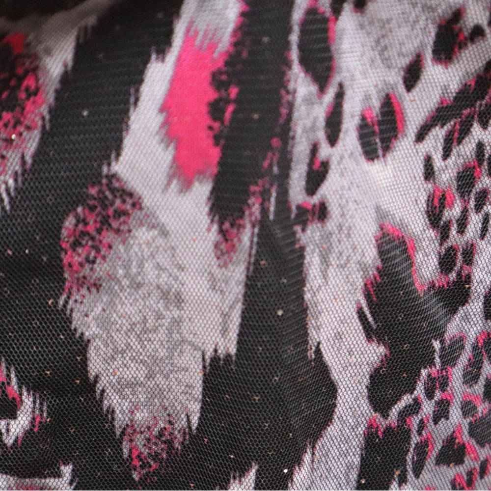 City Triangles Grey Black & Pink Leopard Print Cocktail/Party Dress - Picture 6 of 6